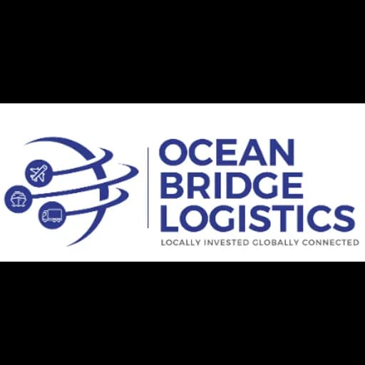 OCEAN BRIDGE SHIPPING. logo